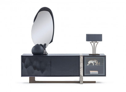  Sideboard Buffet Spiegel Esszimmer Wohnzimmer Modern Design 2tlg. Set